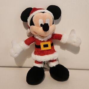 8” Disney Park Hong Kong Mickey Mouse in Santa Suit
